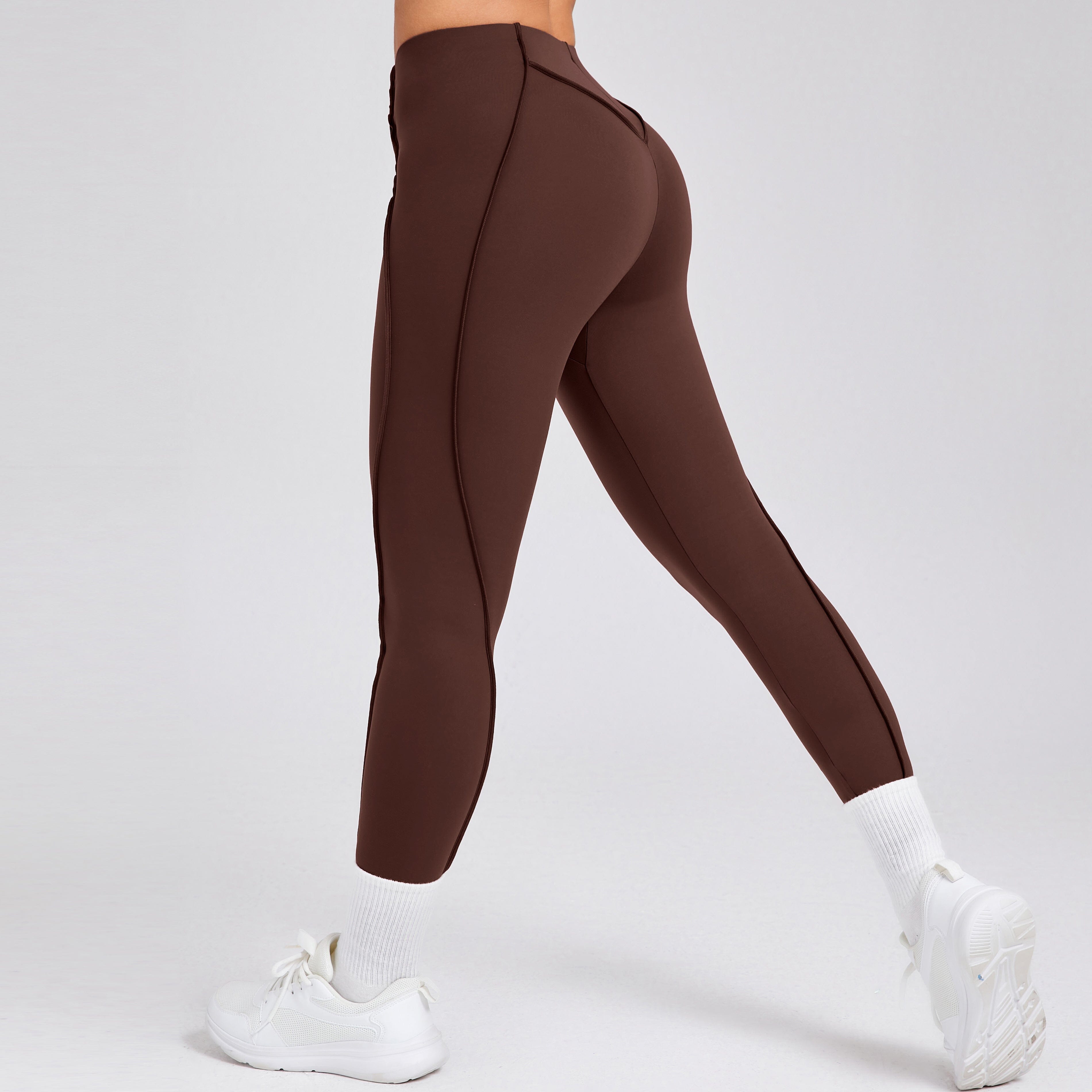 Whimsical Fitness Leggings Fitness Leggings Starlethics Brown S