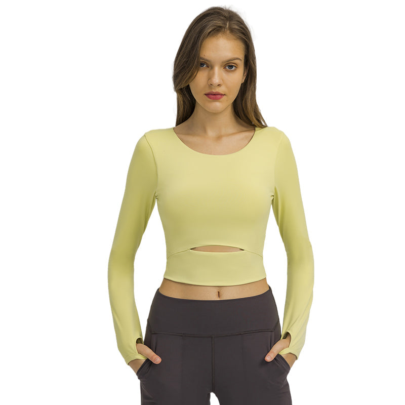 Hollow-Out Yoga Blouse Starlethics