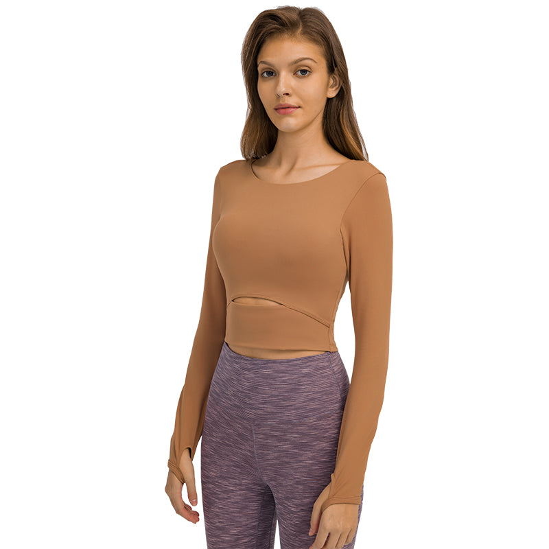 Hollow-Out Yoga Blouse Starlethics