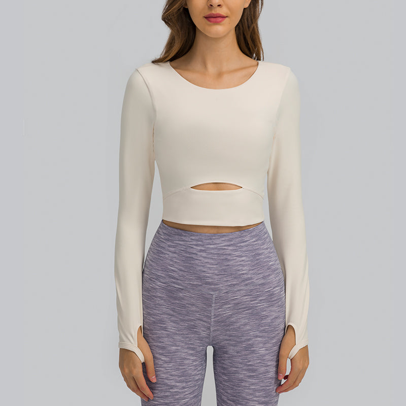 Hollow-Out Yoga Blouse Starlethics