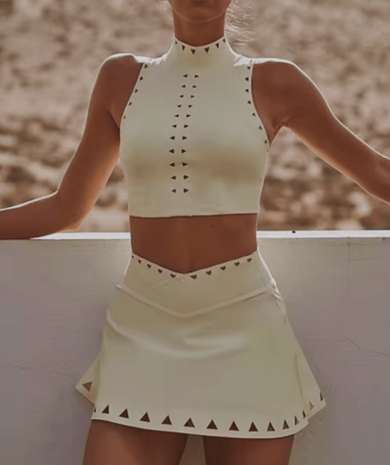 Conqueror's Tennis Gym Set - Skirt + Top Starlethics