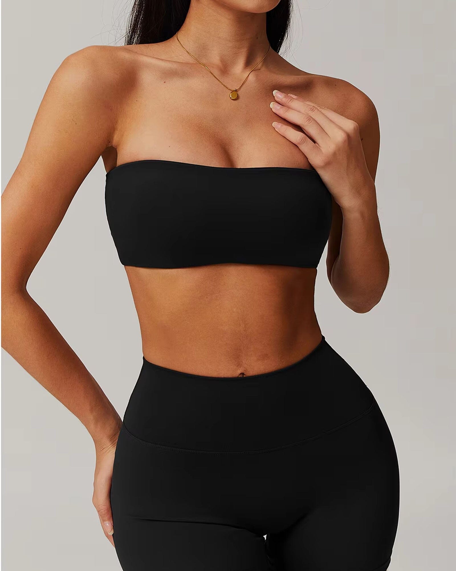 Ascendancy Strapless Sports Bra Sports Bra Starlethics Advanced Black S