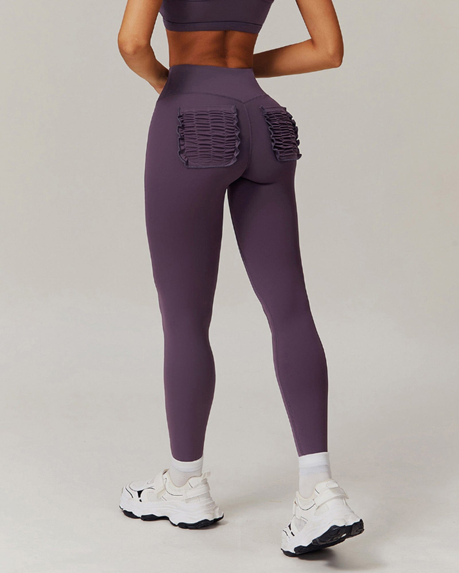 Engulfed Athletic Gym Leggings Leggings Starlethics Grape Purple S