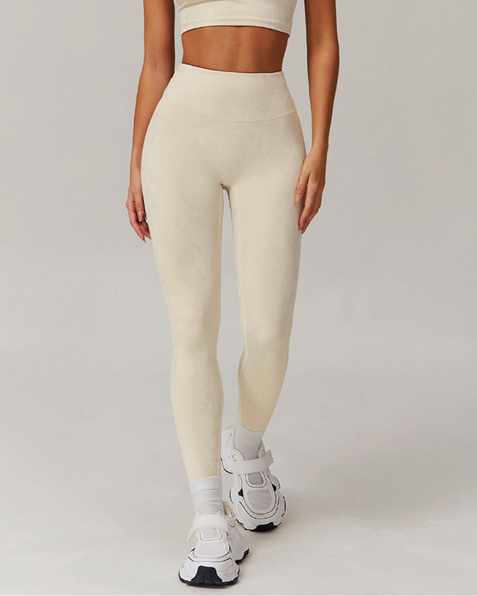 Synchronized Performance Gym Leggings Leggings Starlethics Apricot S