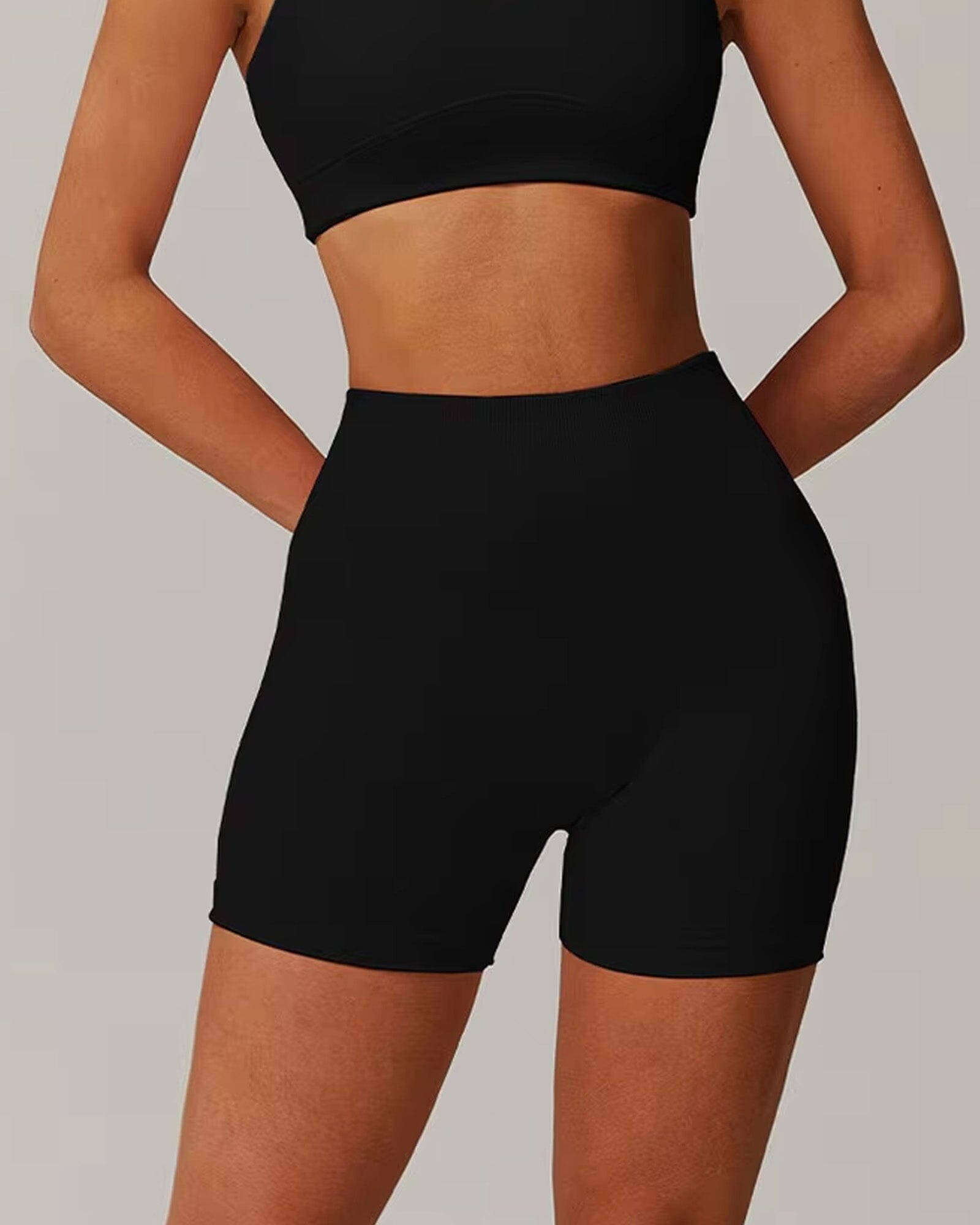 Engraved Seamless Gym Shorts Shorts Starlethics Advanced Black S