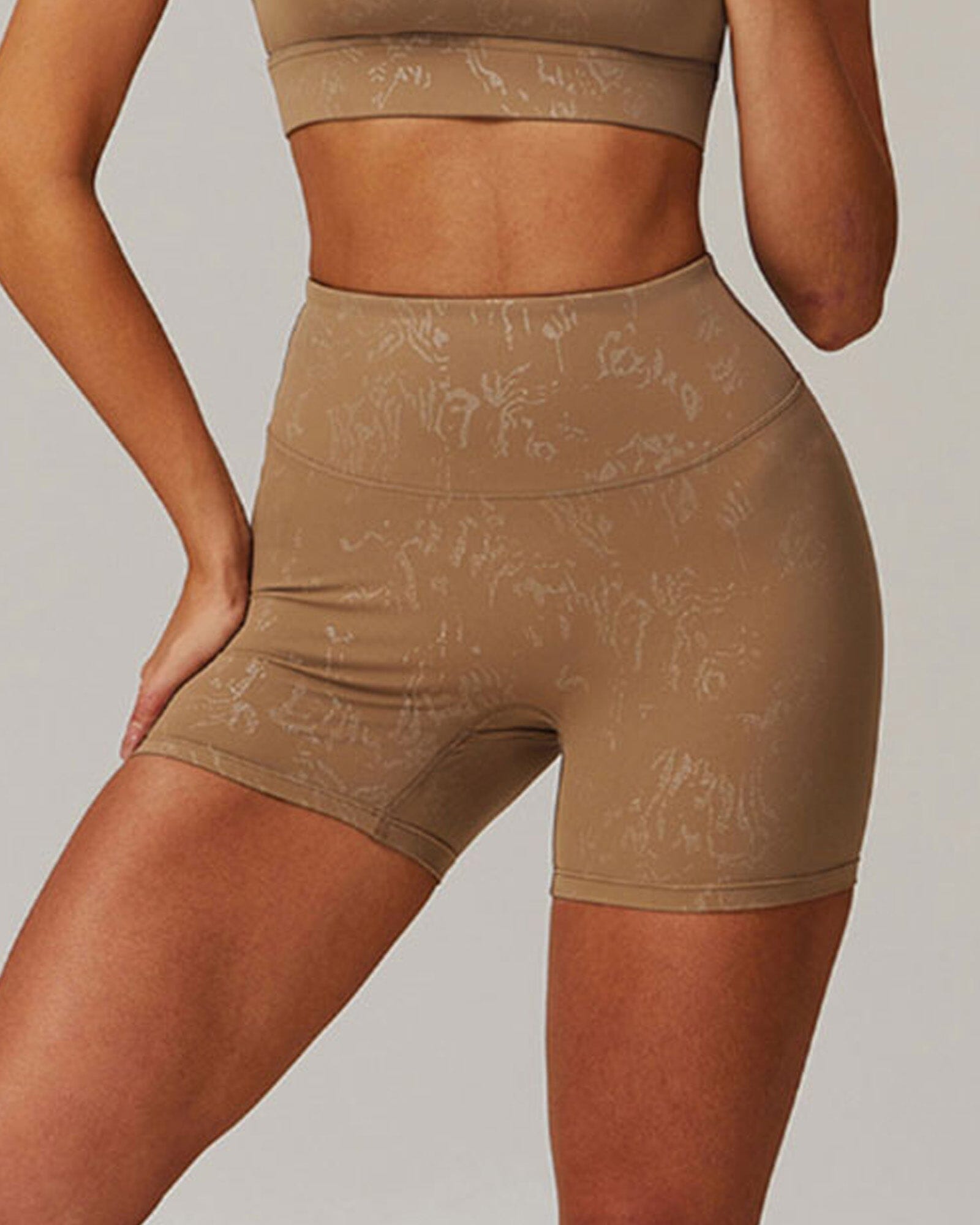 Synchronized Performance Gym Shorts Shorts Starlethics Mocha Brown S