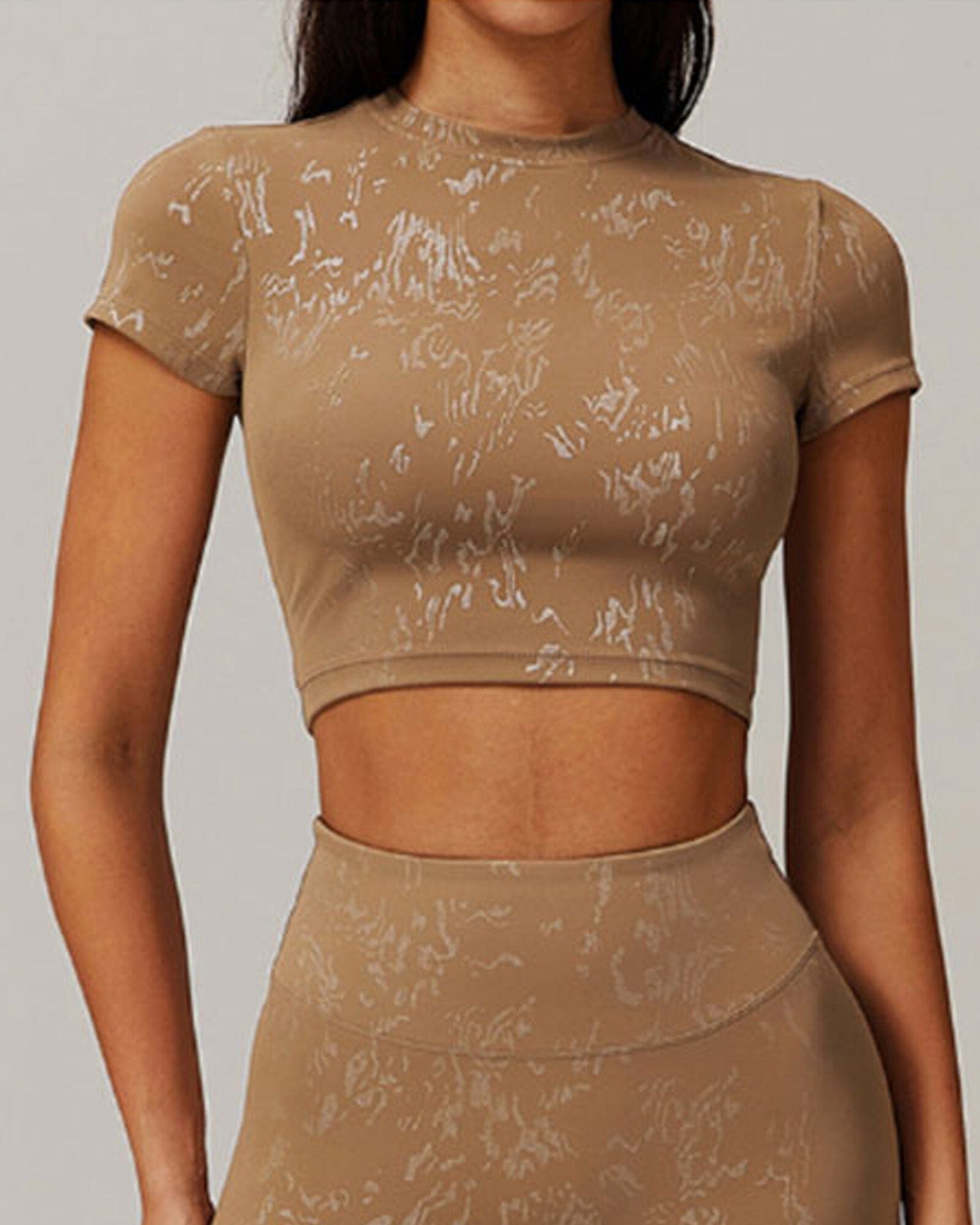 Synchronized Performance Gym Top Top Starlethics Mocha Brown S