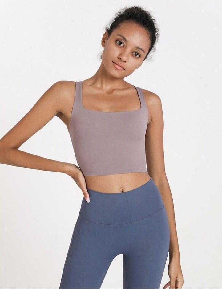 Double-sided Brocade Cross-back Bra Starlethics