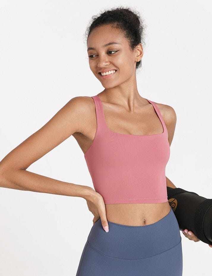 Double-sided Brocade Cross-back Bra Starlethics