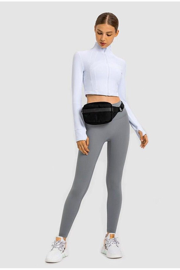 Zipper Running Crop Top Starlethics