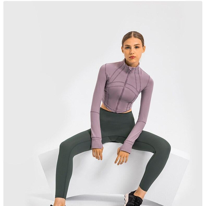 Zipper Running Crop Top Starlethics