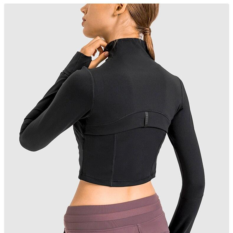 Zipper Running Crop Top Starlethics