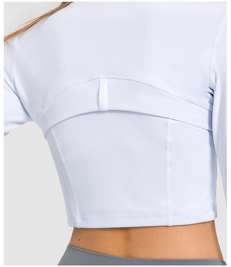 Zipper Running Crop Top Starlethics
