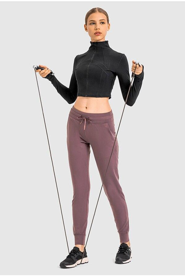 Zipper Running Crop Top Starlethics