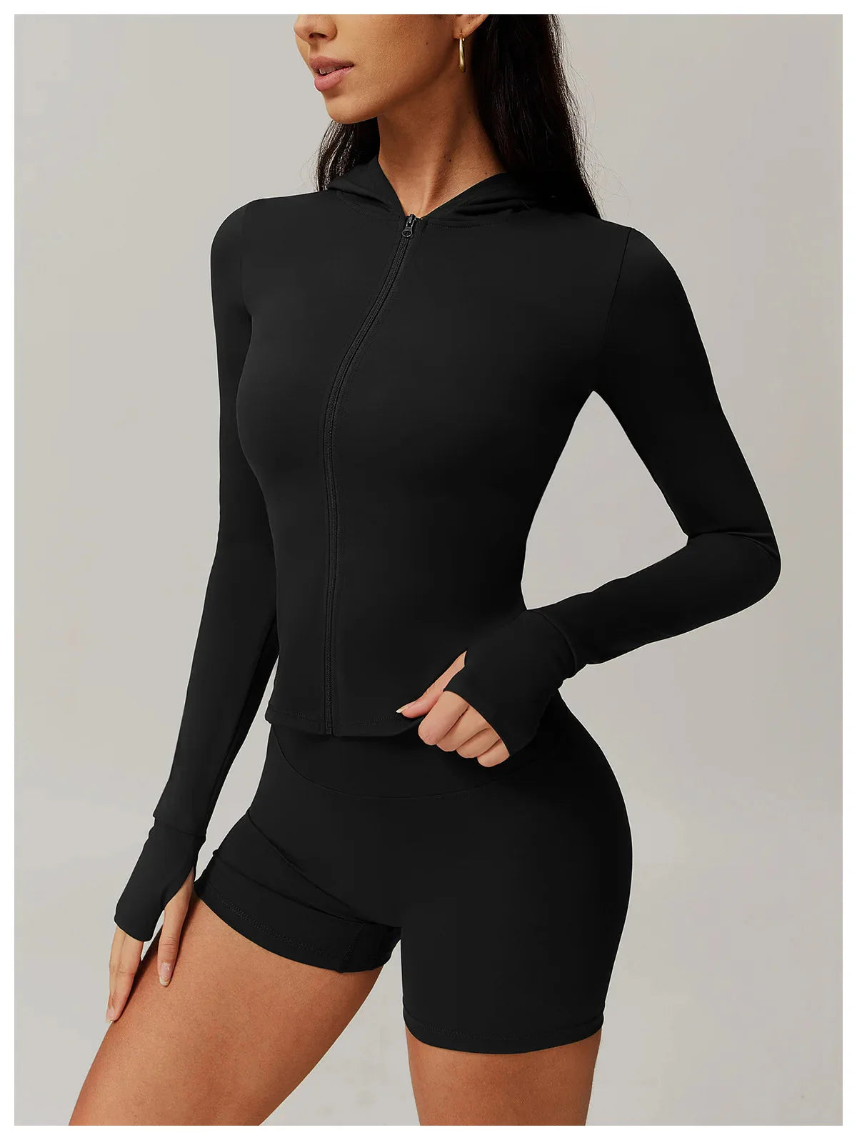 Incite Long Sleeve Hooded Jacket Hoodies & Jackets Starlethics Advanced Black S