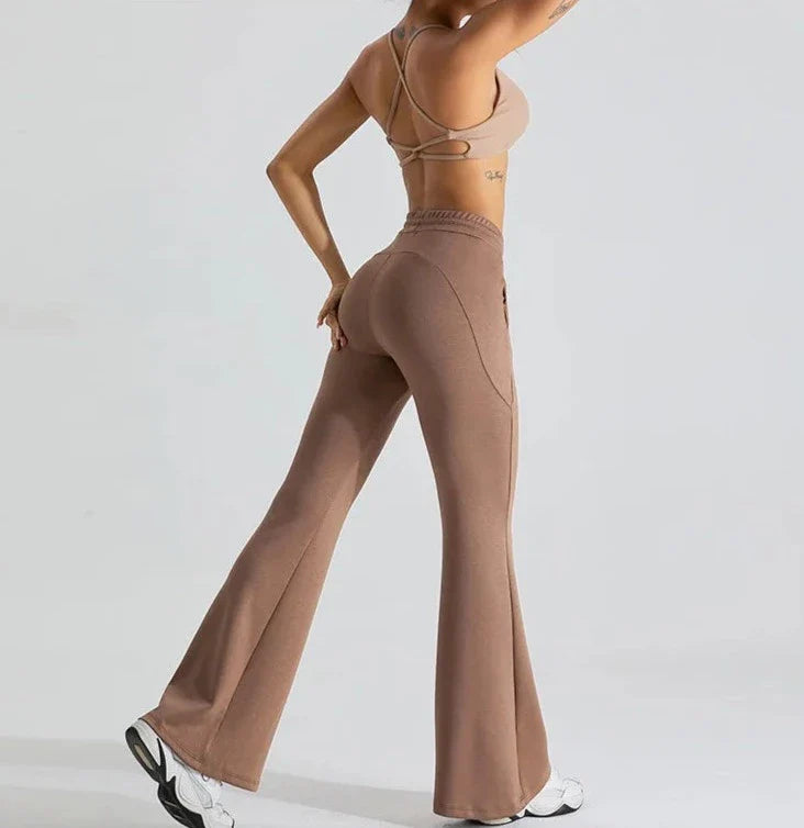 Vibe Drawstring Flare Pants Starlethics