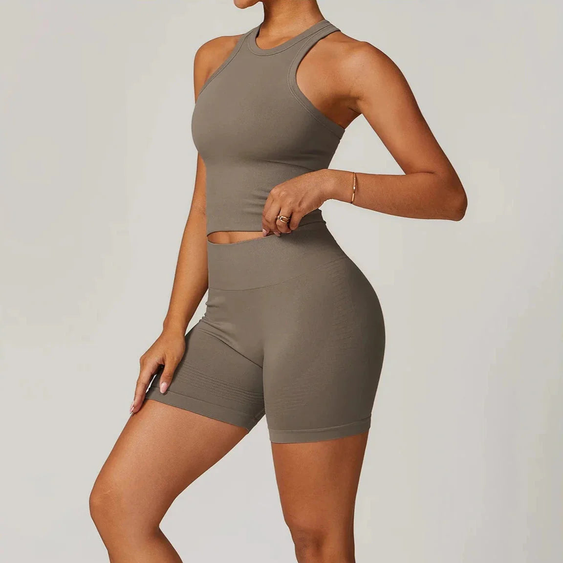 Momentum Seamless Racerback Gym Set - Shorts + Top Sets Starlethics