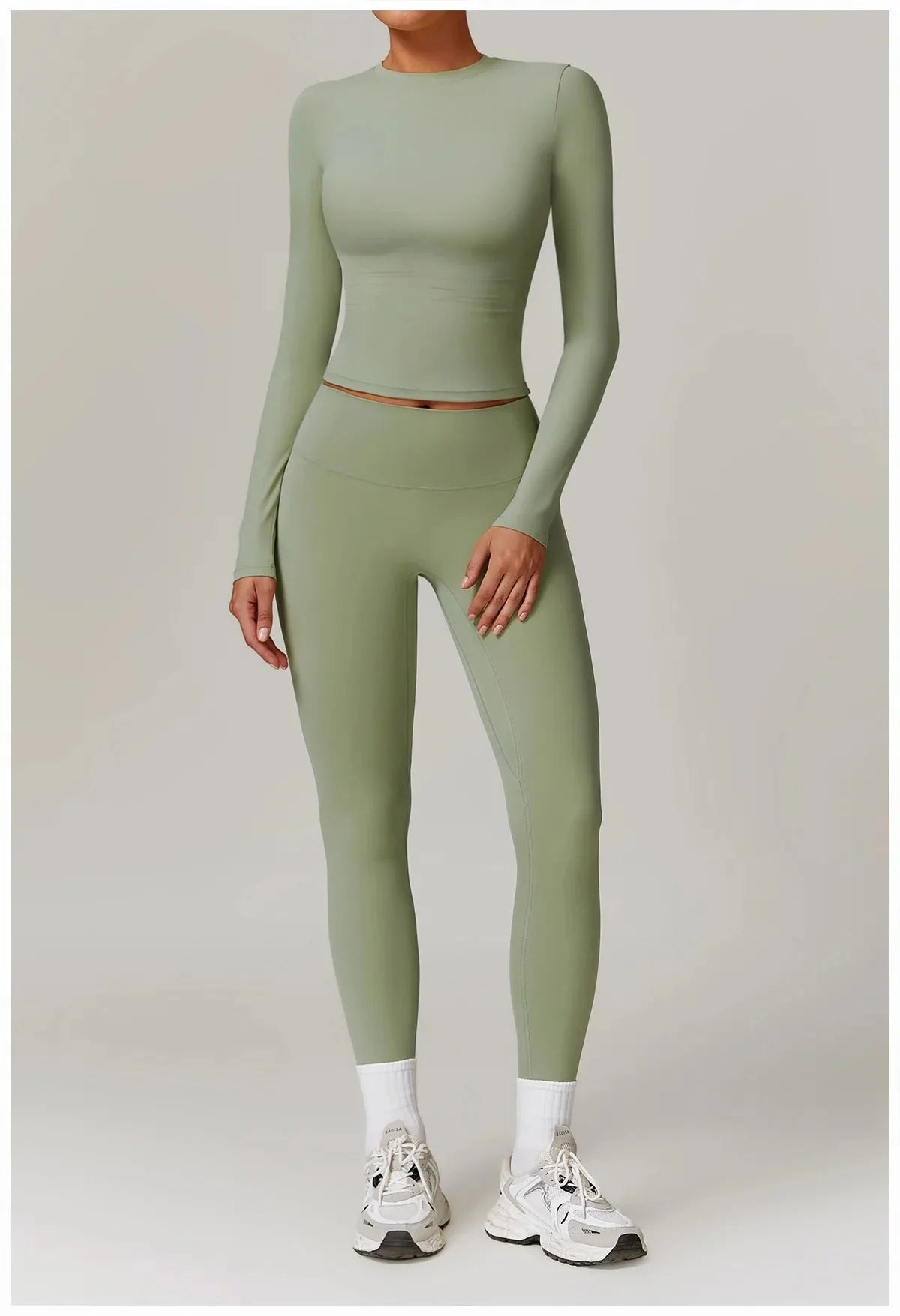 Spellbound Gym Set - Leggings + Top Sets Starlethics Deep Bean Green S