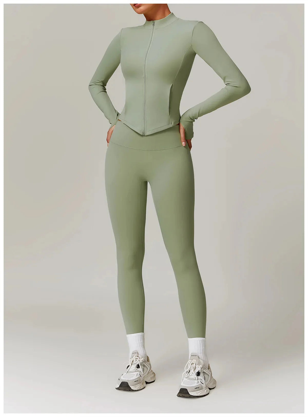 Spellbound Tracksuit Gym Set - Leggings + Top Sets Starlethics Deep Bean Green S