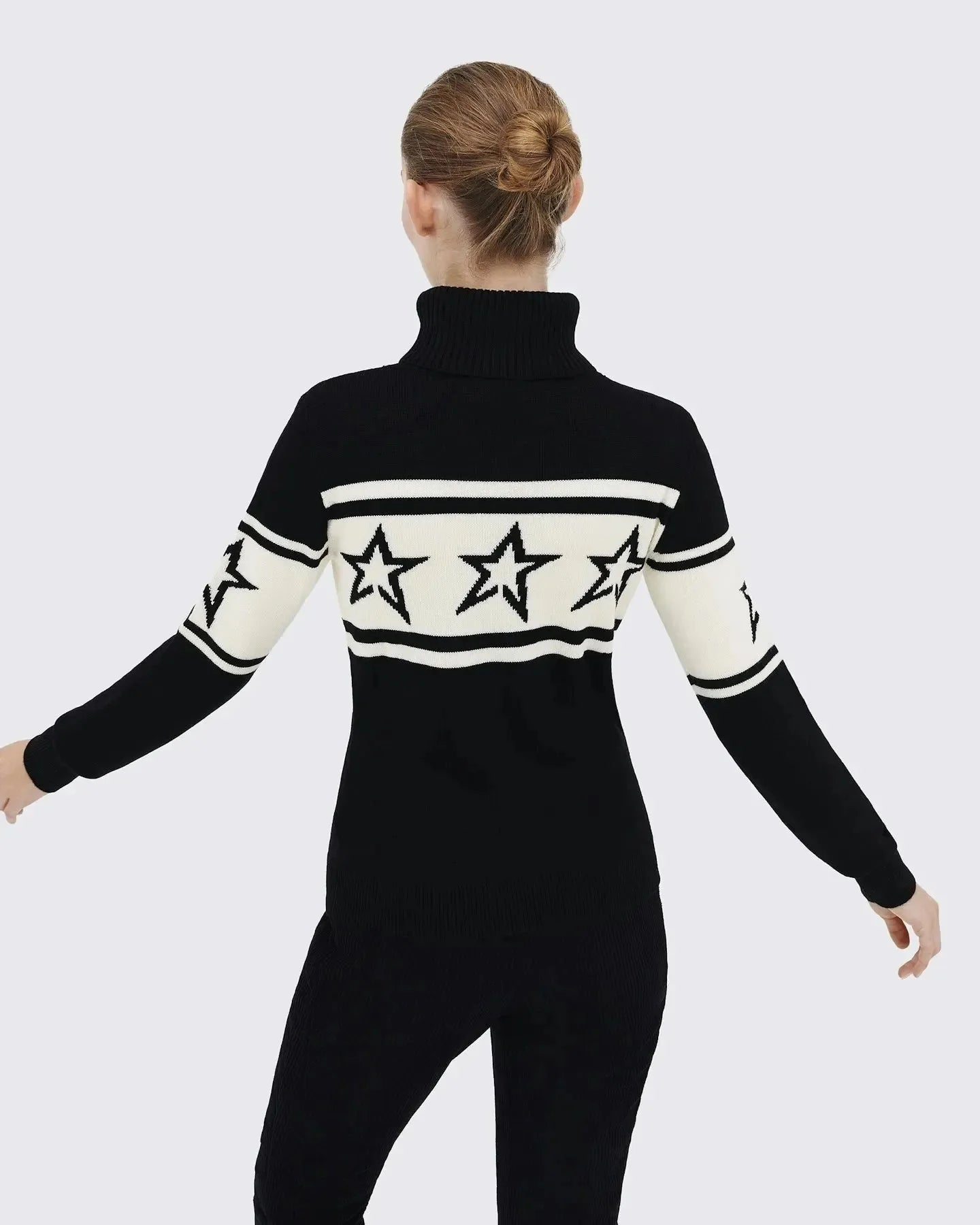 14. High-End-High-Neck-Pullover für europäische und amerikanische Frauen mit Stern nähten muster für Wärme, Strick pullover Starlethics