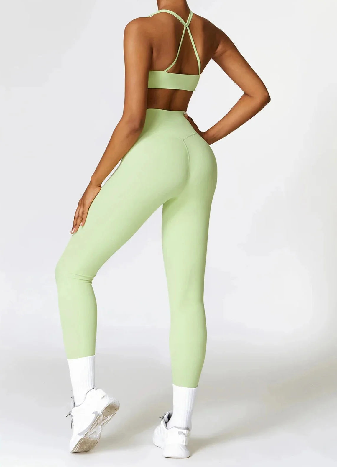 Mystic Cross Back Set - Leggings + Top Starlethics