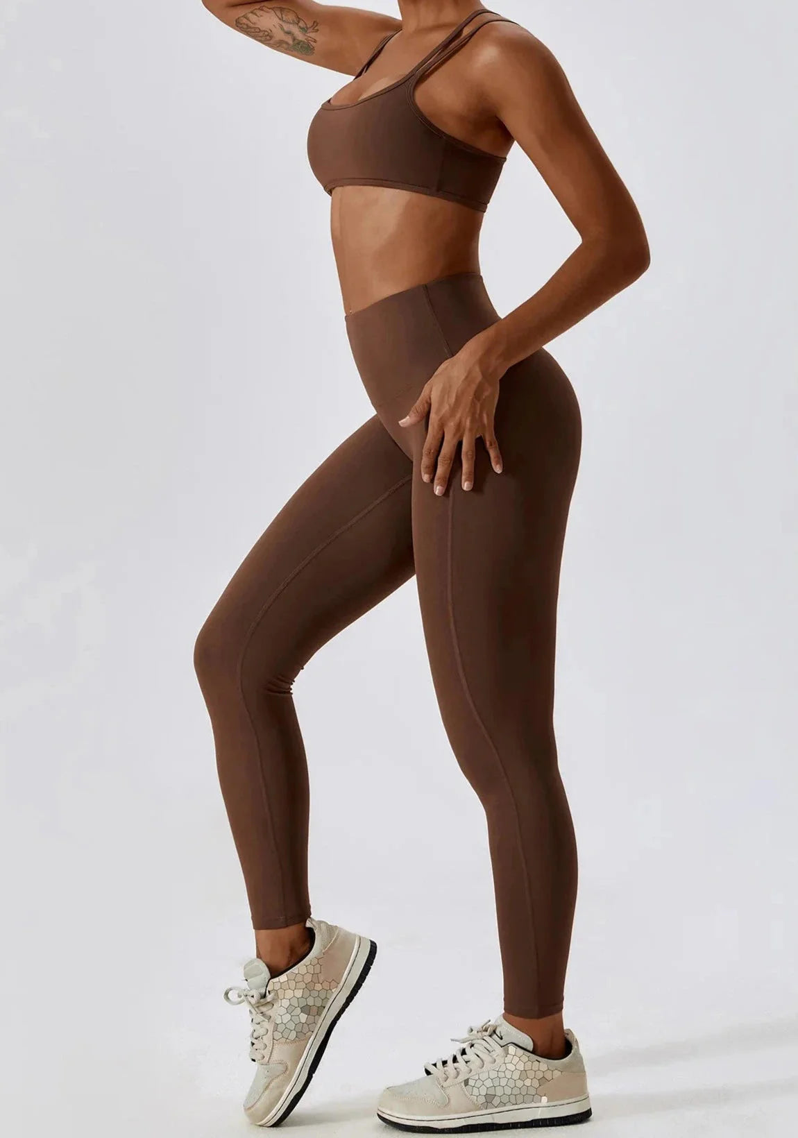 Athletic Brim Seamless Gym Set - Leggings + Top Starlethics
