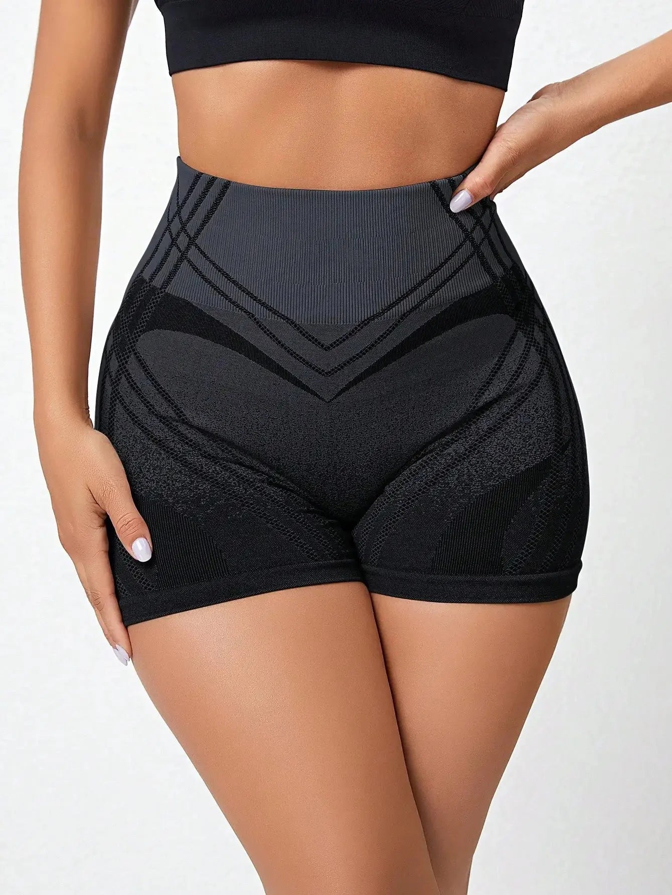 15. Fashionable Gradient Yoga Exercise And Sport Fitness Shorts, High Waist,Hip Lifting And Abdominal Tightening, Women's Sportswear Starlethics