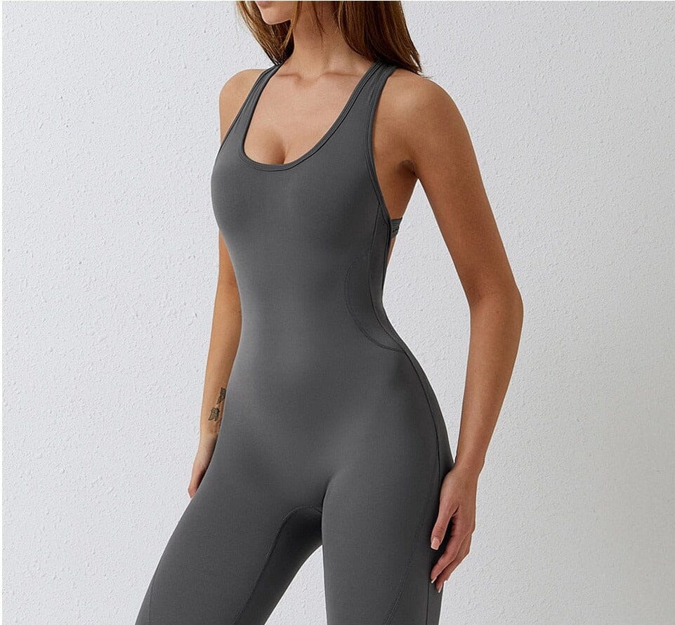 Active Fit One-piece Backless Jumpsuit Starlethics