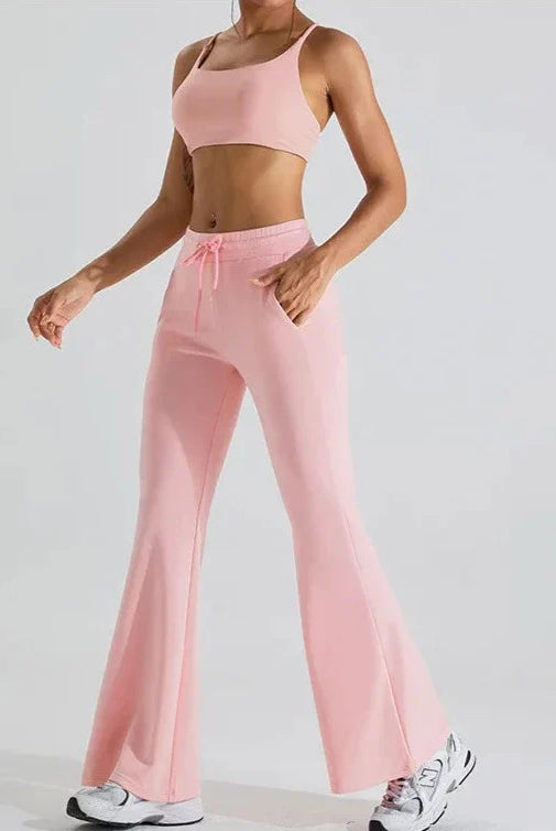 Vibe Drawstring Flare Pants Starlethics