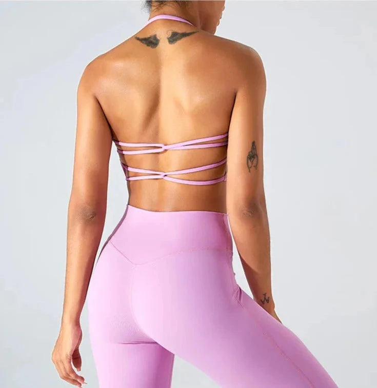 Savvy Double Cross Back Sports Bra Starlethics