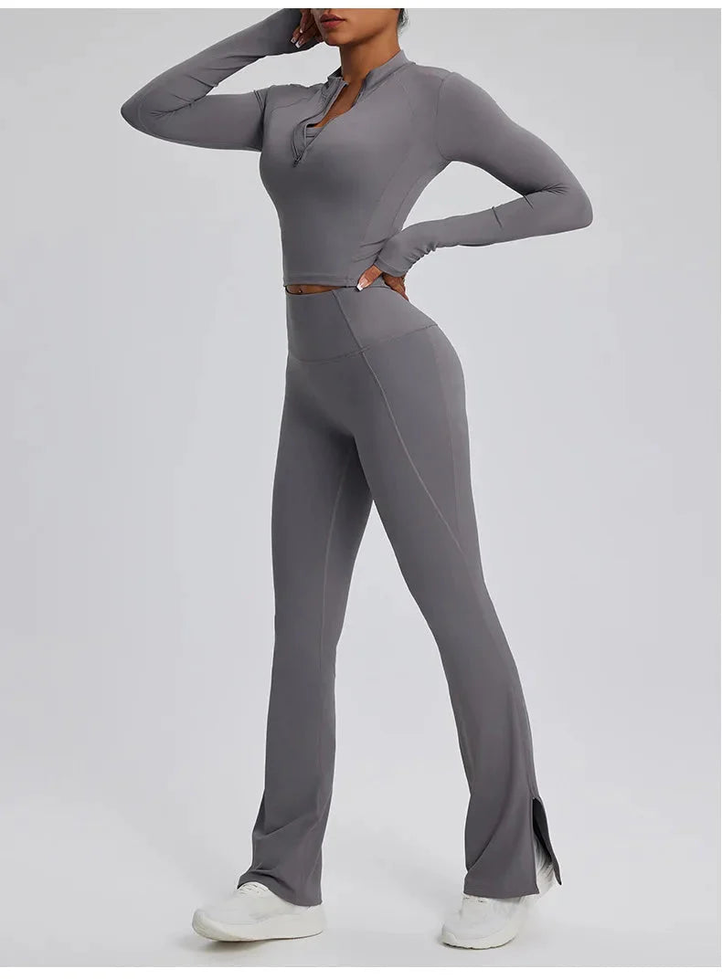 Dominance Athletic Flared Gym Set - Leggings + Top Sets Starlethics