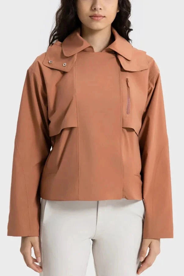 Windbreaker Detachable Hood Jacket Starlethics