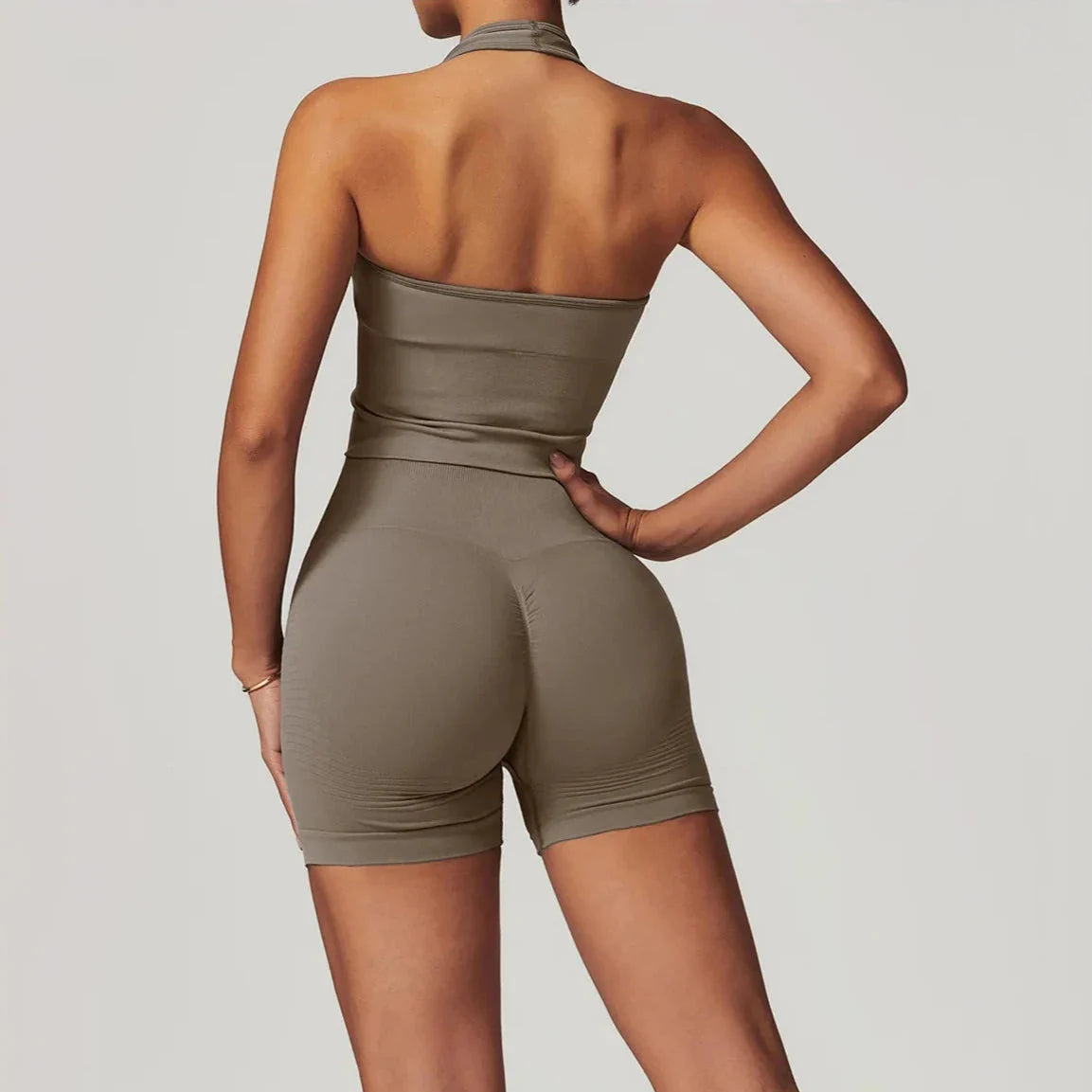 Momentum Seamless V-line Gym Set - Shorts + Top Sets Starlethics