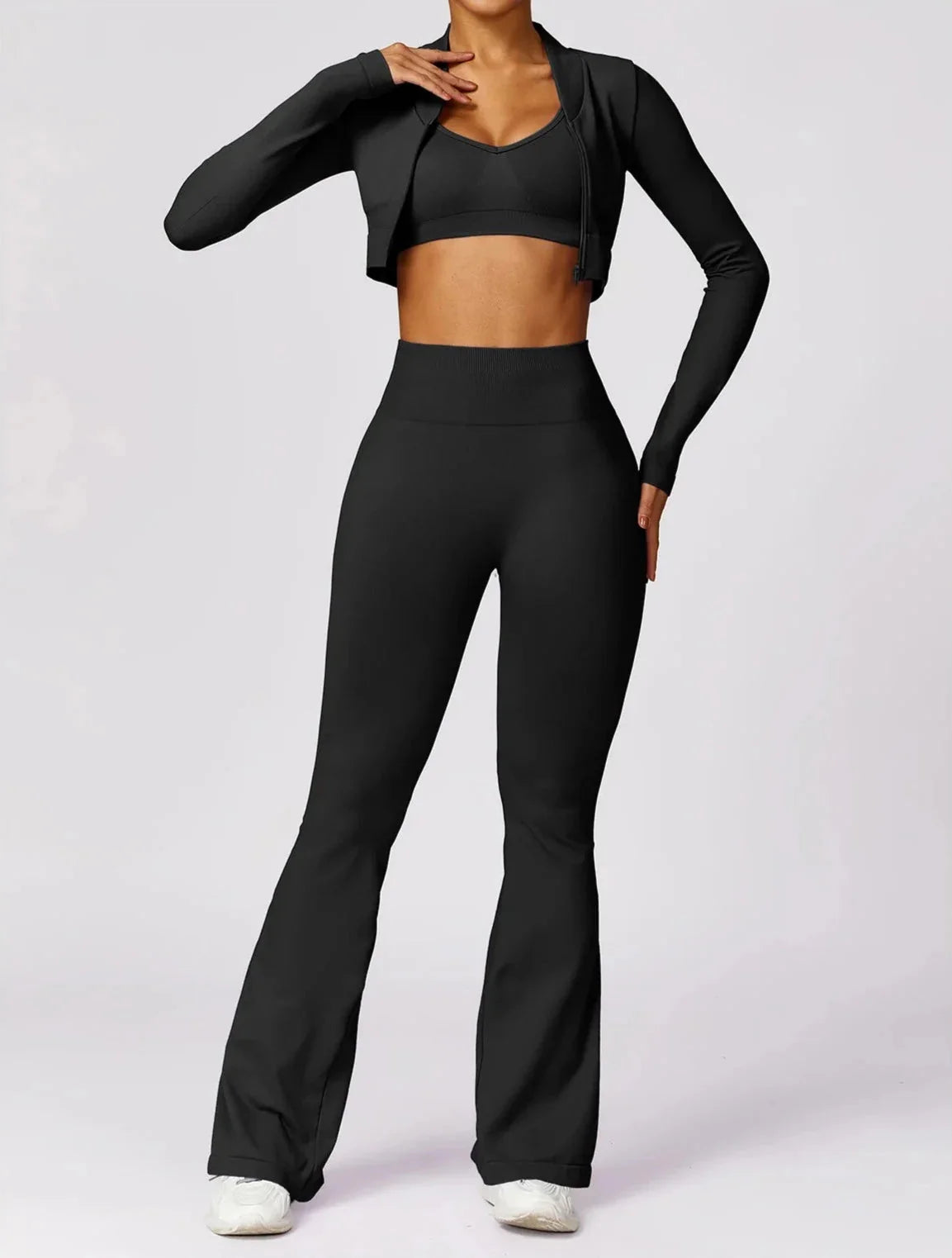 Seamless Serenity Flare Set - Leggings + Jacket Starlethics
