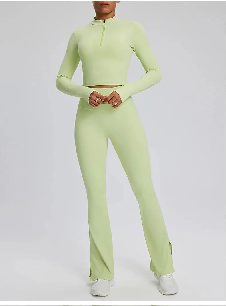 Dominance Athletic Flared Gym Set - Leggings + Top Sets Starlethics