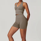 Momentum Seamless V-line Gym Set - Shorts + Top Sets Starlethics