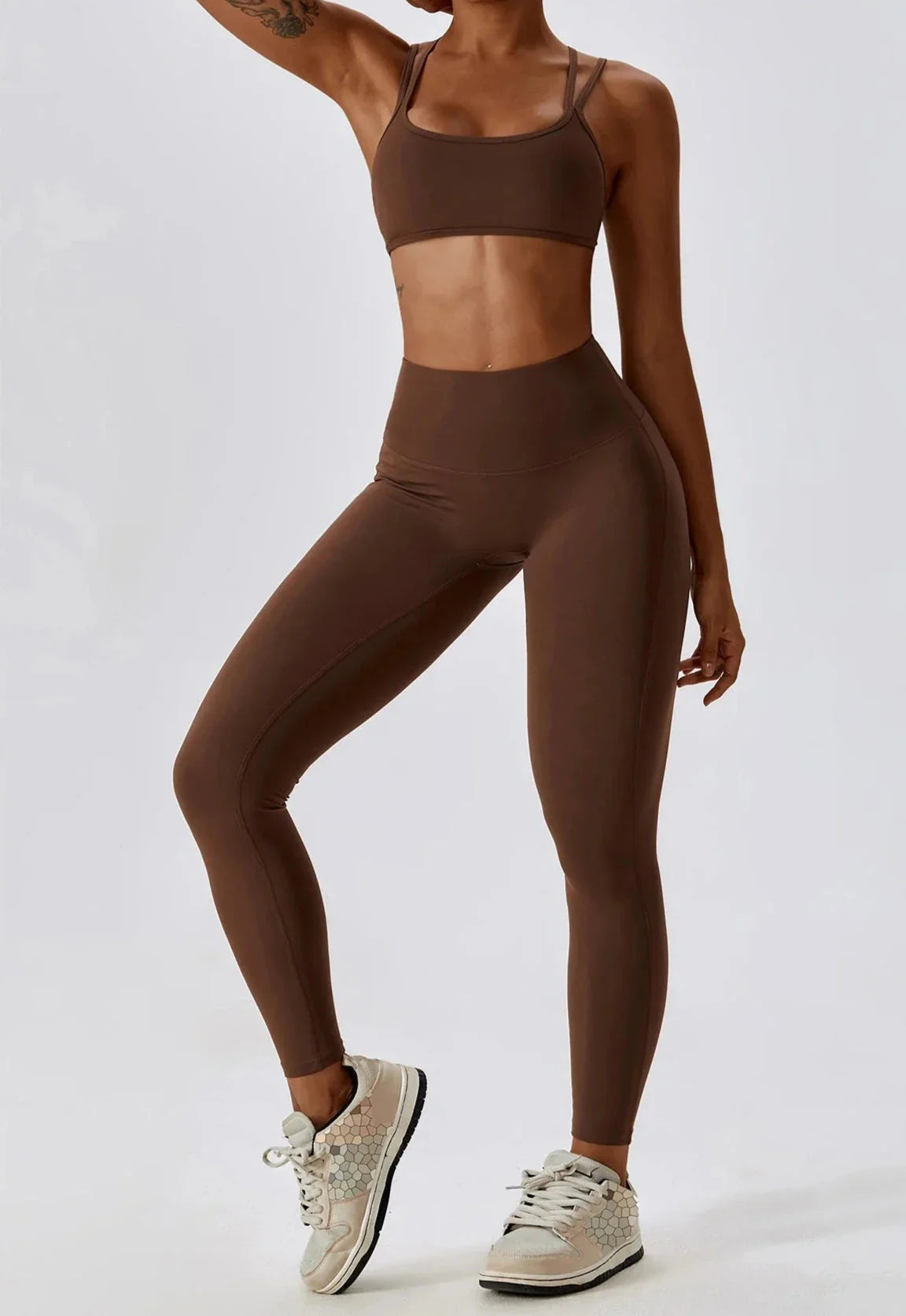 Athletic Brim Seamless Gym Set - Leggings + Top Starlethics