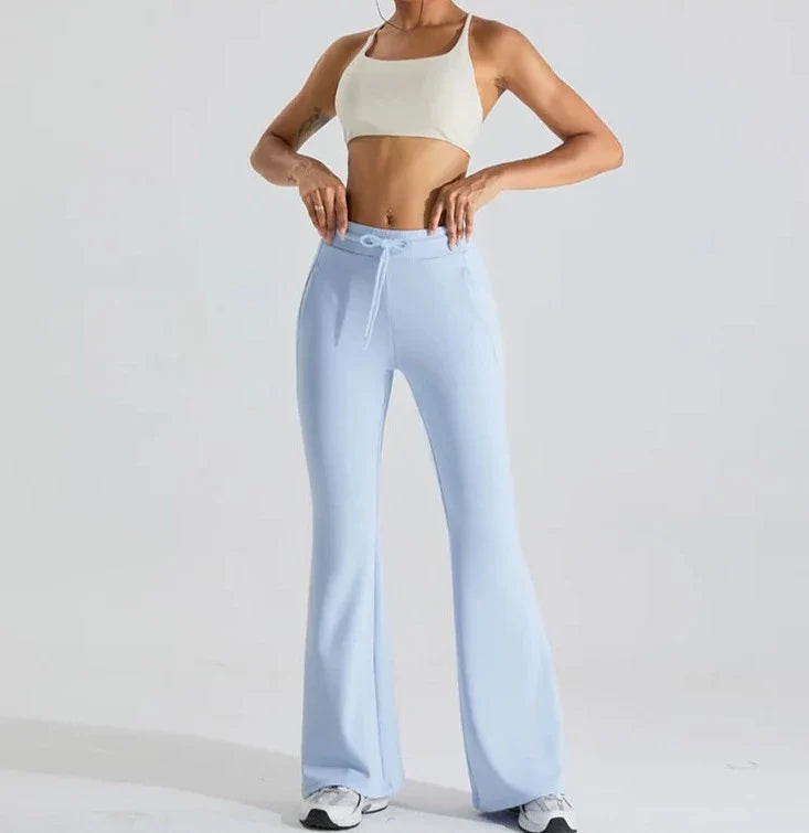 Vibe Drawstring Flare Pants Starlethics