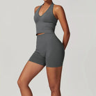 Momentum Seamless V-line Gym Set - Shorts + Top Sets Starlethics