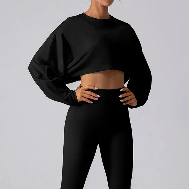 Chase Crop Top Long Sleeve Top Starlethics