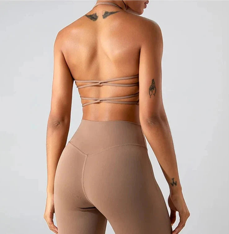 Savvy Double Cross Back Sports Bra Starlethics