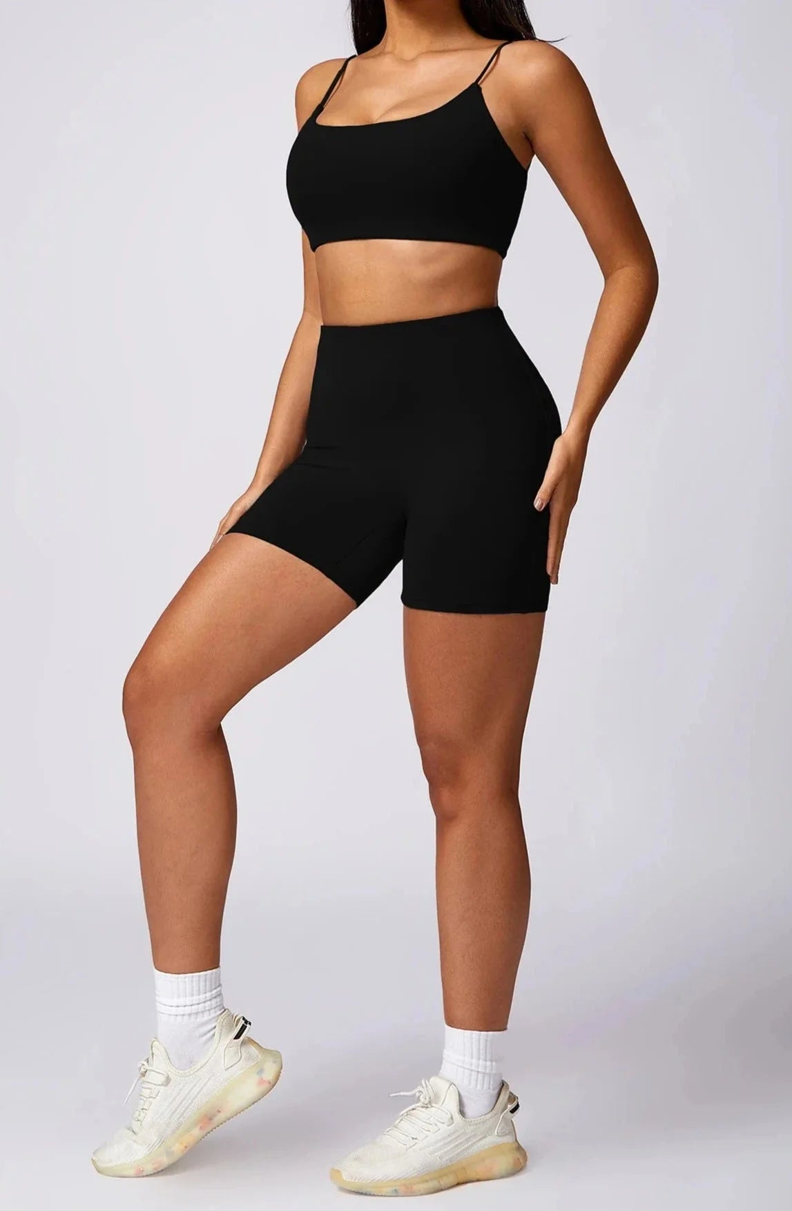 Foxy Thin Strap Gym Set - Shorts + Top Starlethics
