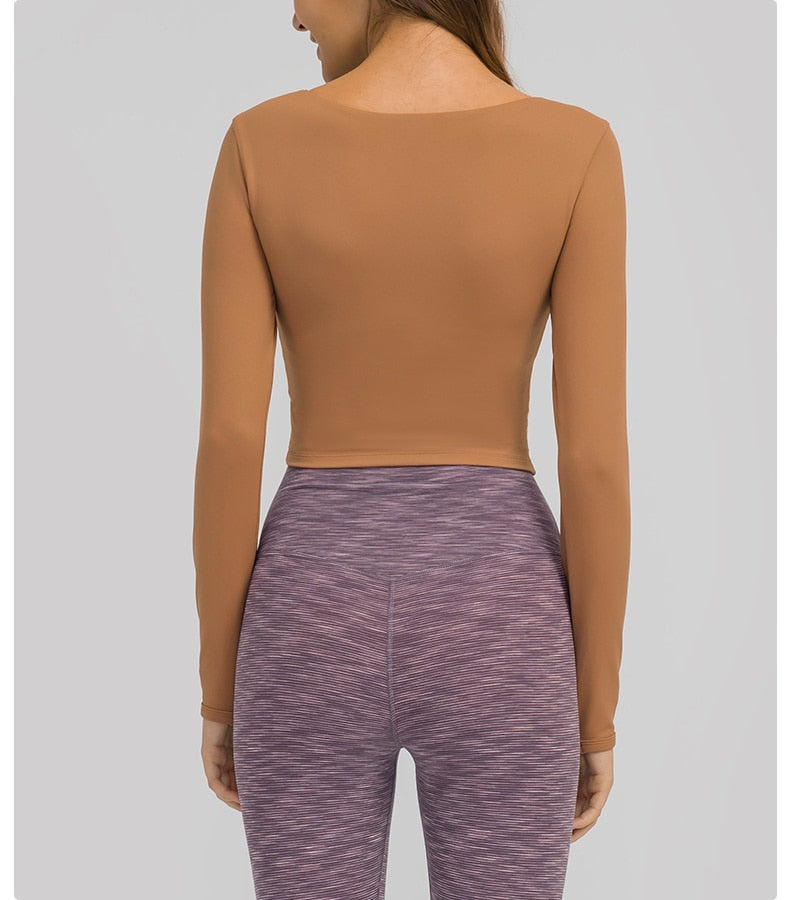 Hollow-Out Yoga Blouse Starlethics