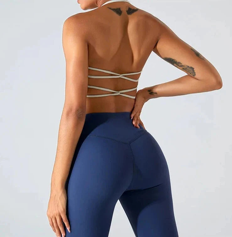 Savvy Double Cross Back Sports Bra Starlethics