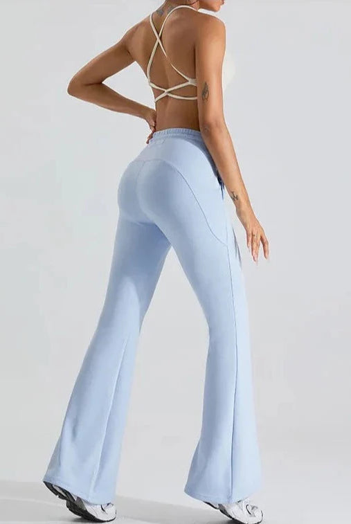 Vibe Drawstring Flare Pants Starlethics