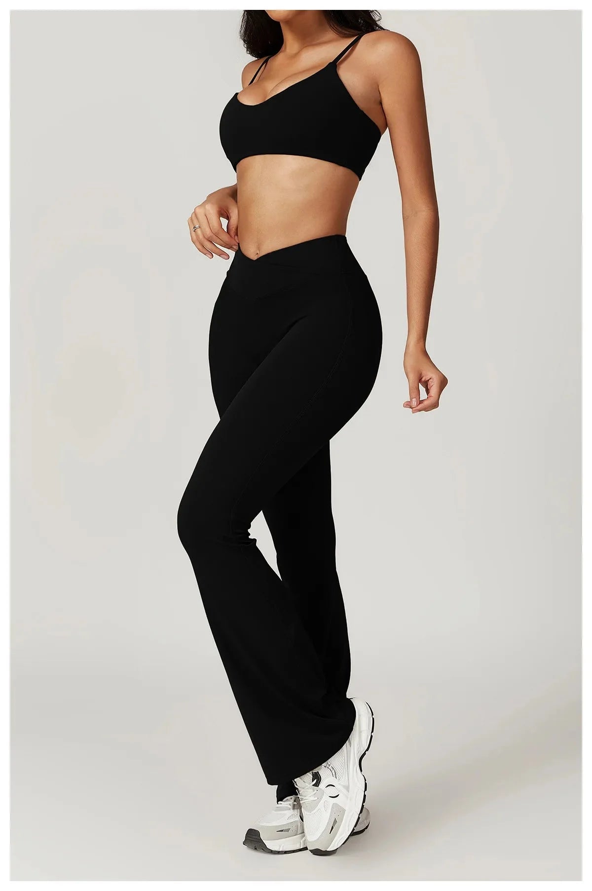Active Wanders Flared Gym Set - Leggings + Bra Sets Starlethics