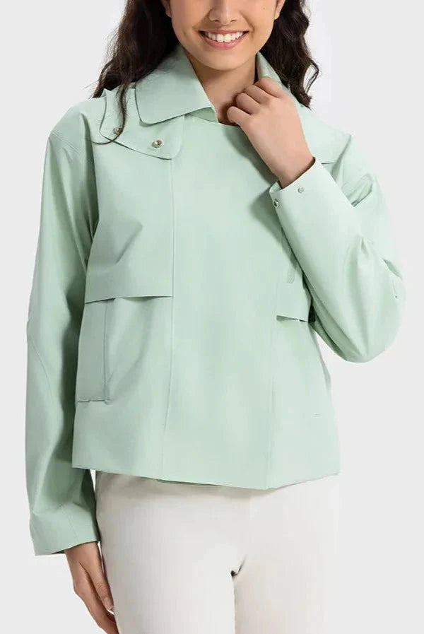 Windbreaker Detachable Hood Jacket Starlethics