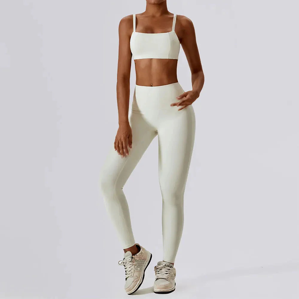 Athletic Brim Seamless Gym Set - Leggings + Top Starlethics