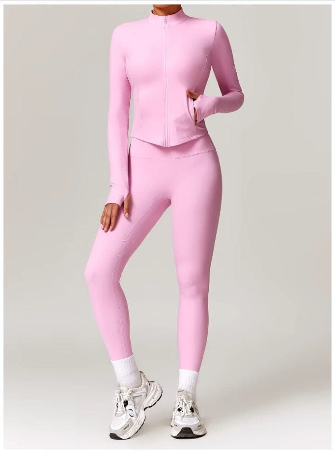 Spellbound Tracksuit Gym Set - Leggings + Top Sets Starlethics Pink S