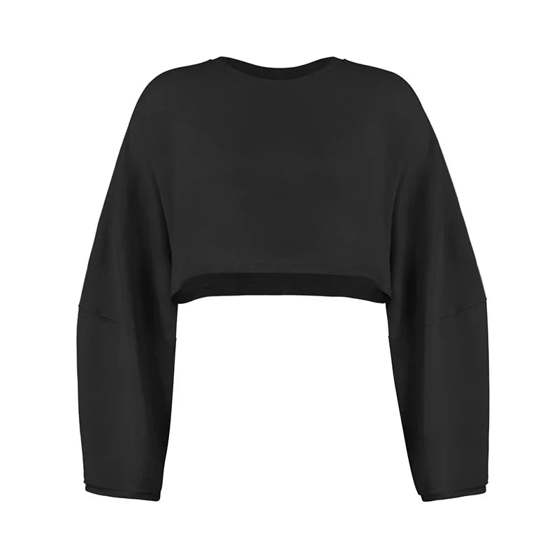 9. Women Sports T-Shirts Gym Clothing Yoga Crop Top Loose Tops Long Sleeve Sportswear Workout Clothing Fitness Smock All Seasons Starlethics EWYB055 Black M